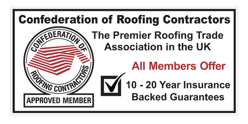 Logo to show Herkomer Roofing is a member of the Confederation of roofing contractors.